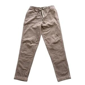 Vuori Optimist Cord Pant Mens Small Mushroom Brown Corduroy Drawstring